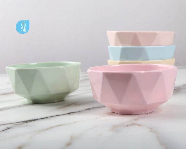 5吋鑽石紋中(zhong)餐碗-6438