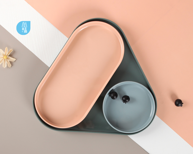 幾何創意置物(wù)盤套裝(zhuang)-5405